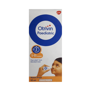 Otrivin Paediatric 0.05% w/v Nasal Drops for Fast Relief from Blocked Nose