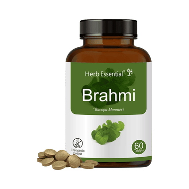Herb Essential Brahmi (Bacopa Monnieri) 500mg Tablet