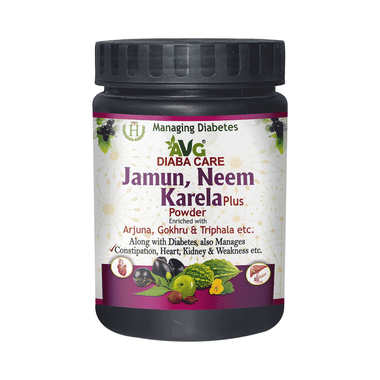 AVG Jamun, Neem And Karela Plus Powder | Helps Manage Blood Sugar