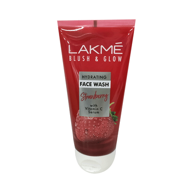 Lakme Blush & Glow Face Wash Strawberry-with Vitamin C Serum