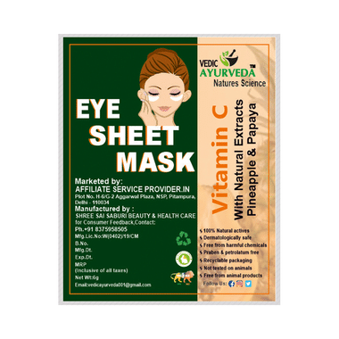 Vedic Ayurveda Eye Sheet Mask