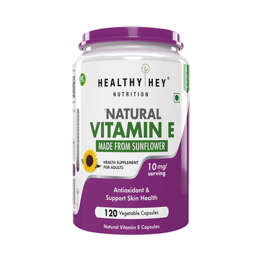 Healthy Hey Natural Vitamin E Vegetable Capsule