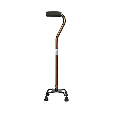 MCP Jindal WS 420 Quadripod Adjustable Four Legged Walking Stick Brown