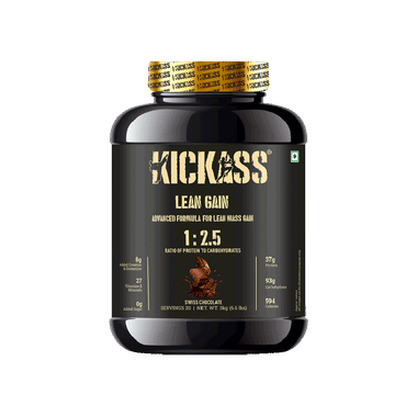 Kickass Advanced Formula For Lean Mass Gain Powder Swiss Chocolate