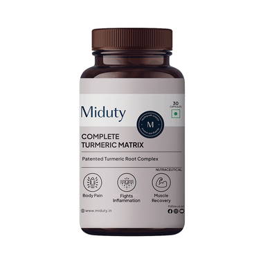 Miduty Complete Turmeric Matrix Capsule | Turmeric | Cough Cold | Cholesterol