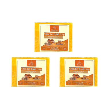 Khadi Pure Chandan Haldi Soap (125gm Each)