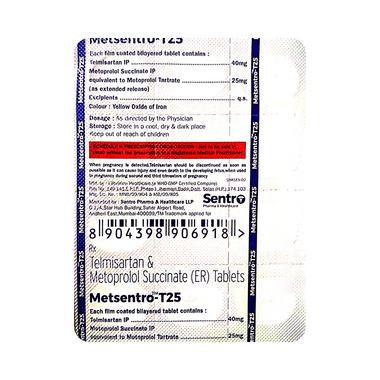 Metsentro-T25 Tablet