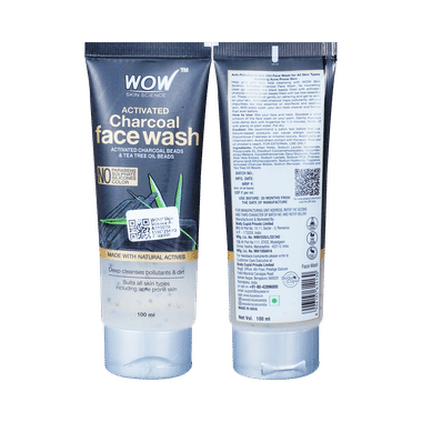 WOW Skin Science Activated Charcoal Face Wash