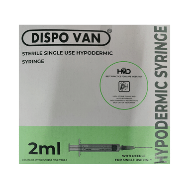 Dispovan Single Use Syringe 2 Ml