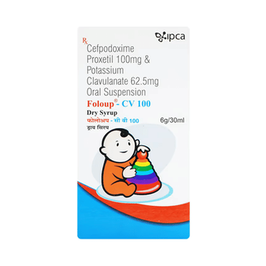 फोलोप सीवी 100mg/62.5mg ड्राय सिरप