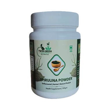 Twin Green Agrotech Spirulina Powder (100gm Each)