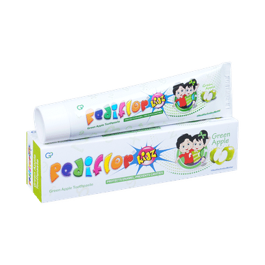 Pediflor Kidz Toothpaste | Protects Enamel & Prevents Cavity | Flavour Green Apple