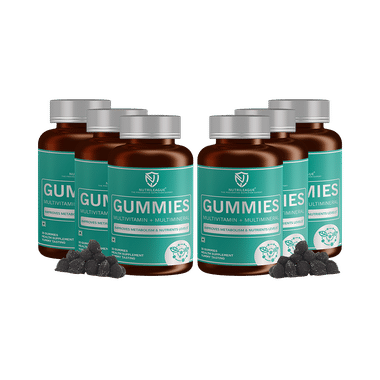 Nutrileague Multivitamin + Multimineral Gummies For Improving Metabolism & Nutrients Levels (30 Each)