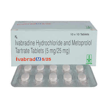 Ivabrad M 5mg/25mg Tablet