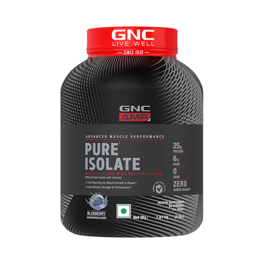 GNC AMP Advanced Muscle Performance With Pure Whey Protein | For Muscle Growth & Repair | Flavour Blueberry