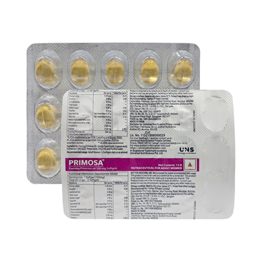 Primosa  500mg Evening Primrose Oil Softgel For PMS Symptoms