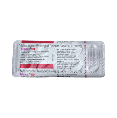 Mirago 50 Tablet PR