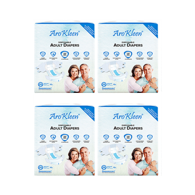 Arokleen Disposable Adult Diaper (10 Each) Medium