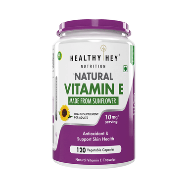 HealthyHey Natural Vitamin E Vegetable Capsule