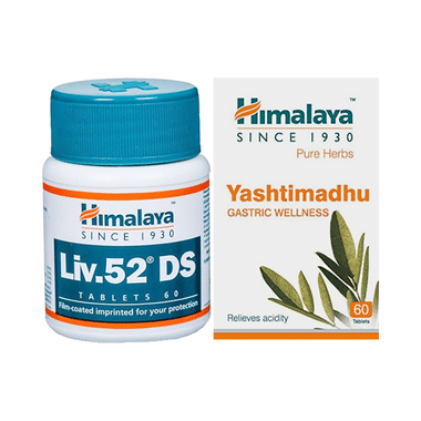 Himalaya Combo Pack Of Liv 52 Tablet (100) & Yashtimadhu Tablet (60)