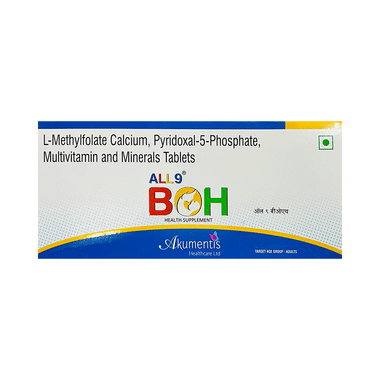 All 9 Boh Tablet With Methylcobalamin, L-Methylfolate & Pyridoxal-5-Phosphate