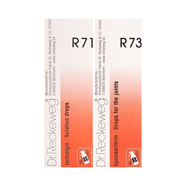 Combo Pack Of Dr. Reckeweg R73 Joint Pain Drop & Dr. Reckeweg R71 Sciatica Drop (22ml Each)