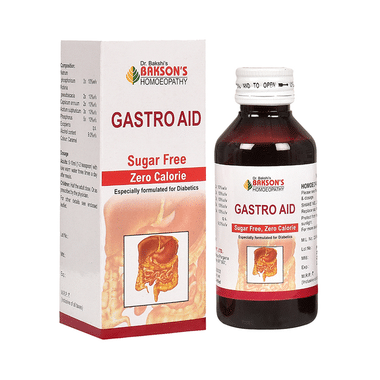 Bakson's Homeopathy Gastro Aid Syrup Sugar Free