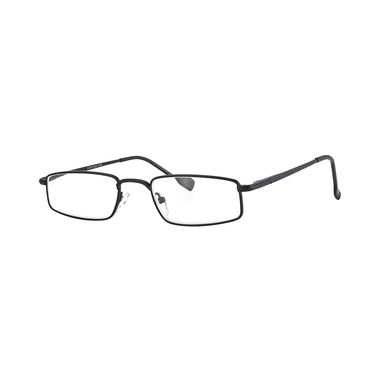 Klar Eye K 2011 Full Rim Rectangle Reading Glasses For Men And Women Shiny Black Optical Power +1.75