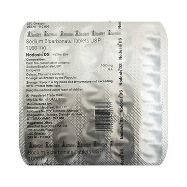 Nodosis - DS 1000mg Sodium Bicarbonate Tablet