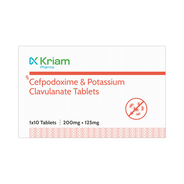 Kriam Pharma Cefpodoxime & Potassium Clavulanate Tablet