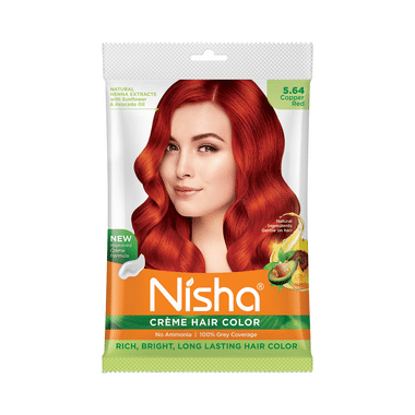 Nisha Creme Hair Color Copper Red