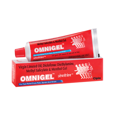 Omnigel Pain Relief from Sprain, Injury, Back Pain, Muscle Pain, Body Pain, Knee Pain, Joint Pain