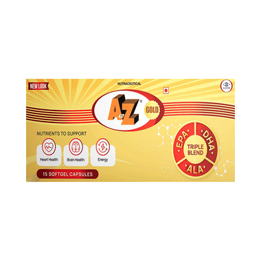 New A To Z Gold Soft Gelatin Capsule With Antioxidants, Multivitamins & Multiminerals