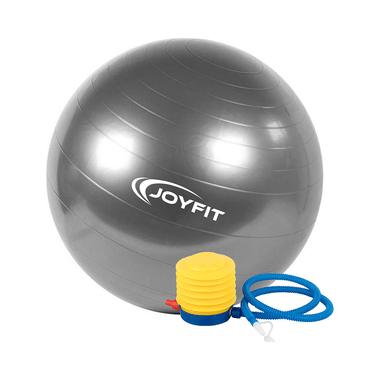 Joyfit Yoga Ball with Inflation Pump Grey Large