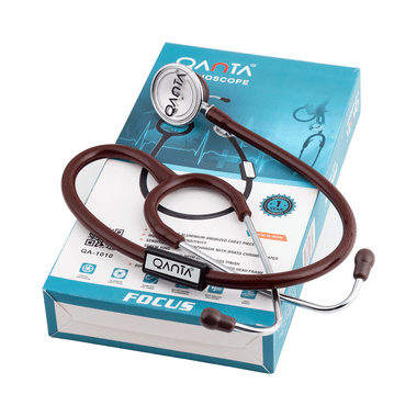 Qanta QA-1010 Stethoscope Focus With Aluminium Anodized Chest Piece Brown