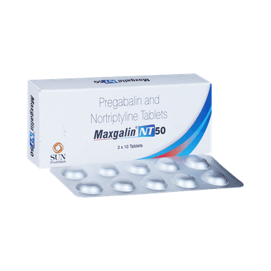 Maxgalin NT 50mg/10mg Tablet