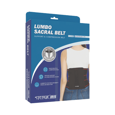 Stergic Iris Lumbo Sacral Belt Black