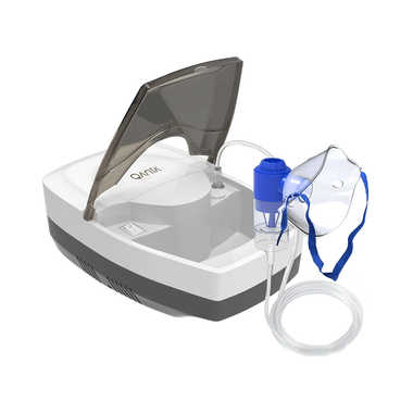 Qanta CORE Piston Compressor Nebulizer Machine with Complete Mask Kit for Adult & Child White