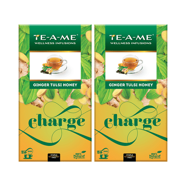 TE-A-ME  Charge Ginger Tulsi Honey
