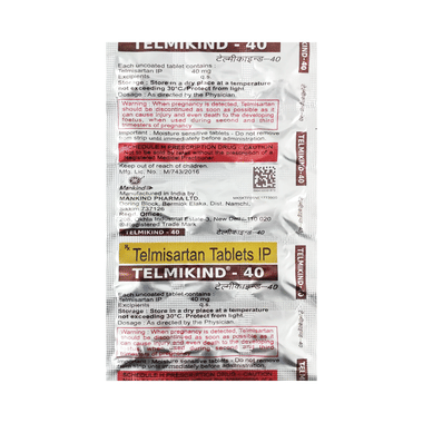 Telmikind 40 Tablet