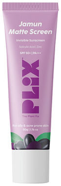 Plix Jamun Matte Screen Invisible Sunscreen for Oily and Acne Prone Skin SPF 50+ PA+++