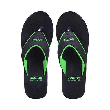 Doctor Extra Soft Ortho Care Orthopaedic Diabetic Pregnancy Comfort Flat Flipflops Slippers For Women Green 10