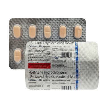Cetriver AM 5mg/60mg Tablet