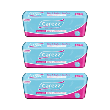 Carezz Belted Maternity Pads (7 Each)