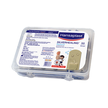 Hansaplast Silverhealing Washproof Band Aid, First Aid