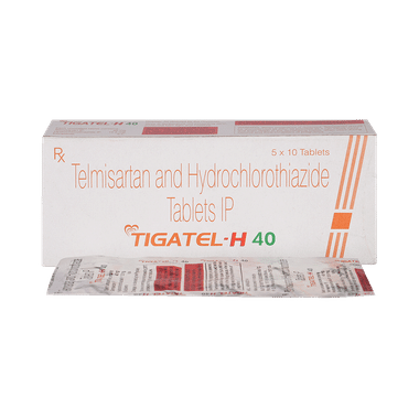 Tigatel H 40mg/12.5mg Tablet