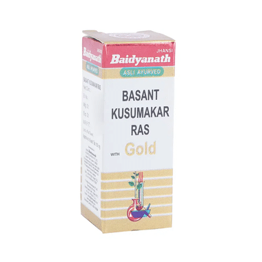 Baidyanath Basant Kusumakar Ras With Gold Tablet (50 Each)