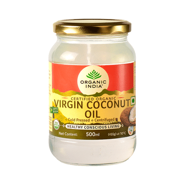 Organic India Cold Pressed Virgin Coconut Oil, Certified Organic