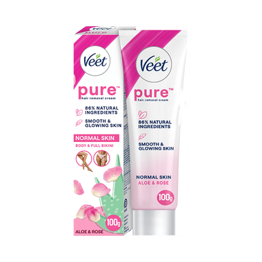 Veet Pure Hair Removal Cream With No Ammonia Smell | For Normal Skin