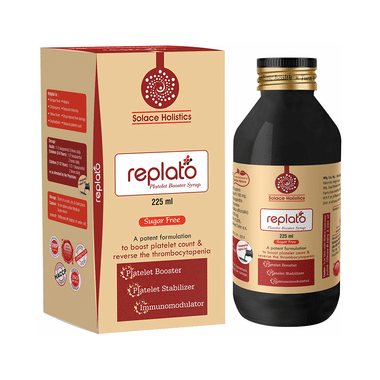 Solace Holistics Replato Platelet Booster Syrup Sugar Free